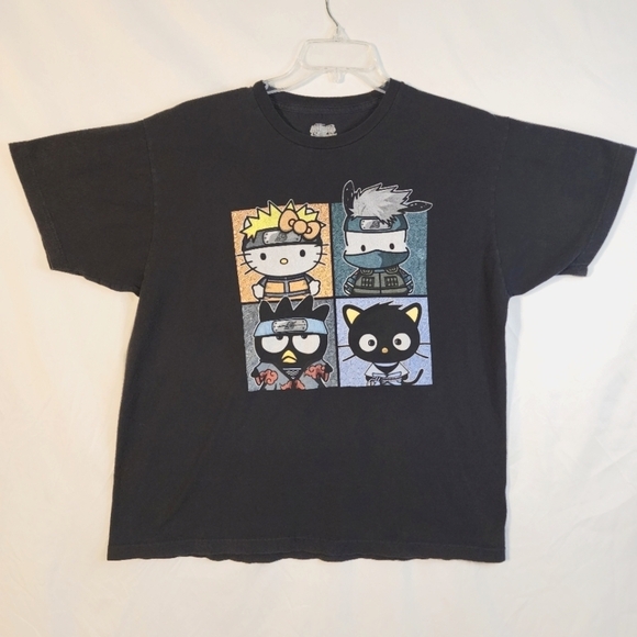 Hot Topic Other - Vintage 2002 Naruto Shippuden Hello Kitty Short Sleeve Tee Size XL